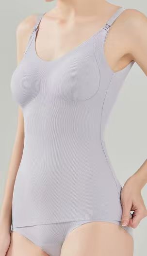 Maternity Nursing Vest & Camisole — Postpartum Underwear (Summer Edition) — Lightweight, Plus Size, Adjustable, Wire-free