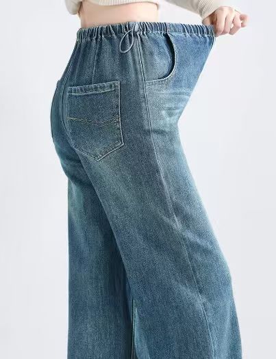 Maternity Wide-Leg Pants — Spring/Autumn Outerwear, Non-Supportive Waistband, Extra-Long Fit (Ideal for Tall Women) — Spring Collection